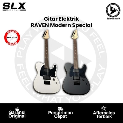 Gitar Elektrik SLX Guitars RAVEN Modern Special Rosewood FB Varian Warna