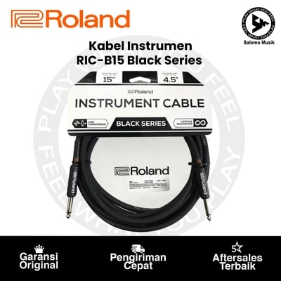 Kabel Instrumen Roland RIC-B15 Black Series Straight-to-Straight