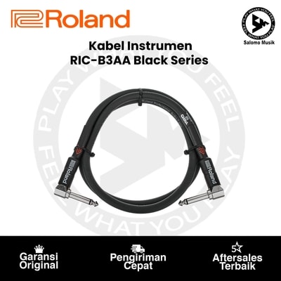 Kabel Instrumen Roland RIC-B3AA Black Series Angled-to-Angled