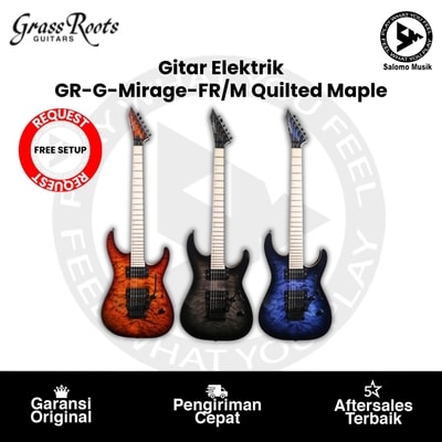Gitar Elektrik Grass Roots GR-G-Mirage-FR/M QM Quilted Maple by ESP Varian Warna