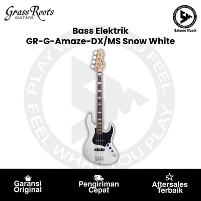 Bass Elektrik Grass Roots GR-G-Amaze-DX/MS SW Snow White by ESP