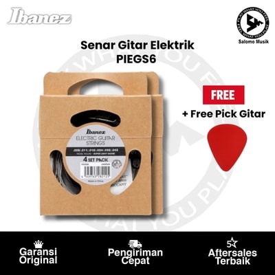 Senar Gitar Elektrik Ibanez PIEGS6 + Free Pick Gitar
