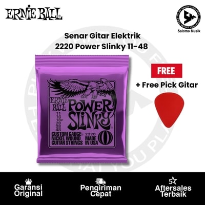 Senar Gitar Elektrik Ernie Ball 2220 Power Slinky 11-48