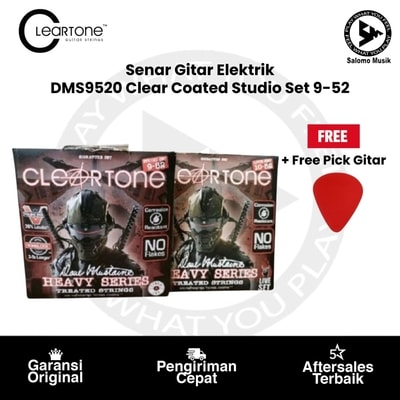 Senar Gitar Elektrik Cleartone DMS9520 Clear Coated Studio Set 9-52
