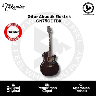 Gitar Akustik Elektrik Takamine GN75CE TBK + Free Setting