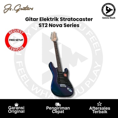 Gitar Elektrik Stratocaster JS Guitars ST2 Nova Series Varian Warna + Free Setting