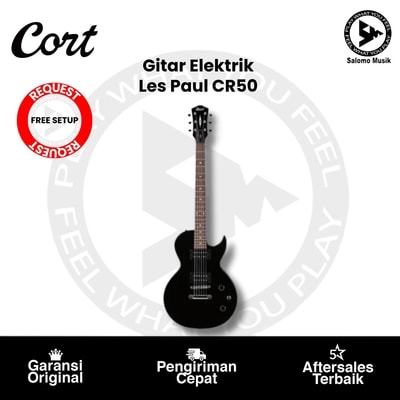 Gitar Elektrik Cort Les Paul CR50 + Free Setting
