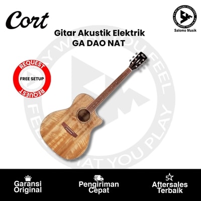 Gitar Akustik Elektrik Cort GA DAO Natural Original