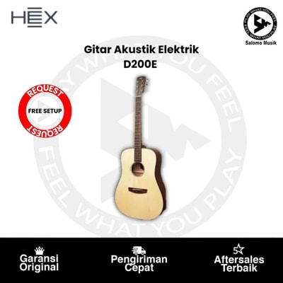 Gitar Akustik Elektrik Hex D200E