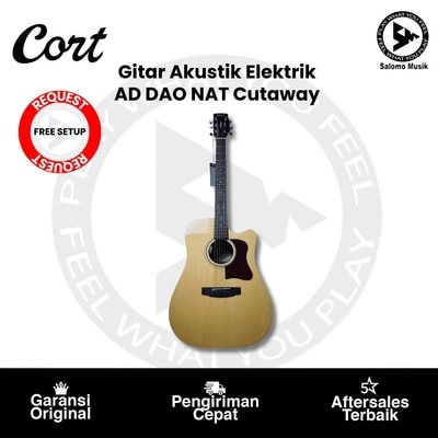 Gitar Akustik Elektrik Cort AD DAO NAT Cutaway