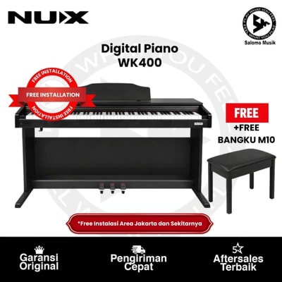 Digital Piano NUX WK400 + Free Bangku M10