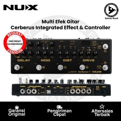 Pedal Multi Effect Gitar Nux Cerberus Integrated Effect & Controller Original
