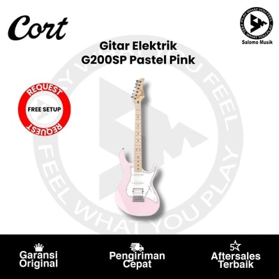 Gitar Elektrik Cort G200SP Pastel Pink