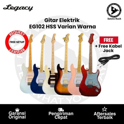 Gitar Elektrik Legacy EG102 HSS Varian Warna Original