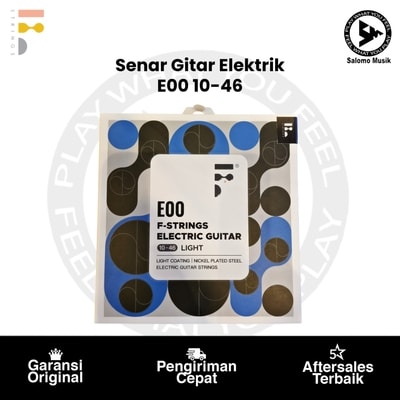 Senar Gitar Elektrik F-Strings E00 Nickel Alloy Winding Regular Light 10-46 Original