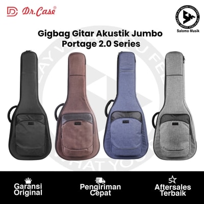 Gigbag Gitar Akustik Jumbo Dr. Case Portage 2.0 Series Varian Warna Original