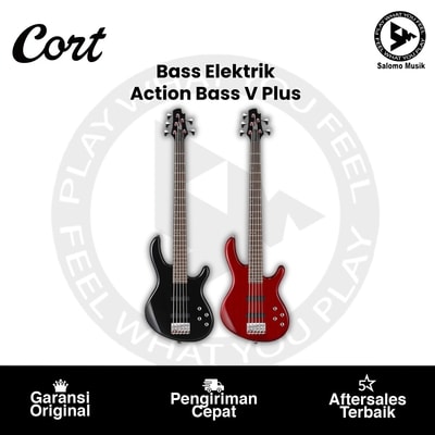 Bass Elektrik Cort Action Bass V Plus Varian Warna Original