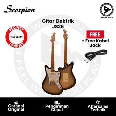 Gitar Elektrik Scorpion JS26 Jazzmaster Roasted Maple Series Original