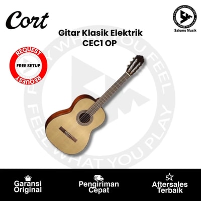 Gitar Klasik Elektrik Cort CEC1 OP Original