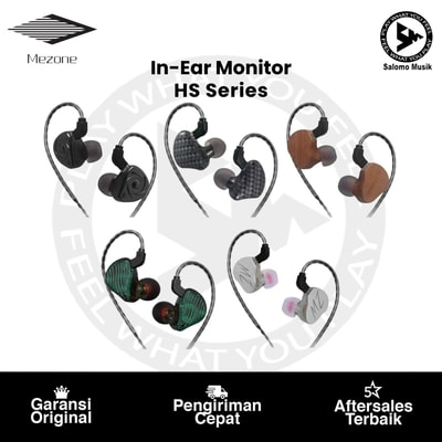 In-Ear Monitor Mezone HS-01 HS-02 HS-03 HS-05 HS-06 Varian Tipe