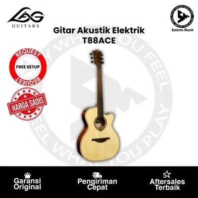 Gitar Akustik Elektrik LAG Guitars T88ACE Auditorium Cutaway
