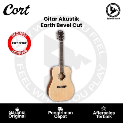 Gitar Akustik Cort Earth Bevel Cut Earth Series