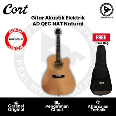 Gitar Akustik Elektrik Cort AD-QEC-NAT Natural