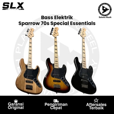 Gitar Bass Elektrik SLX Guitars Sparrow 70s Special Essentials Varian Warna