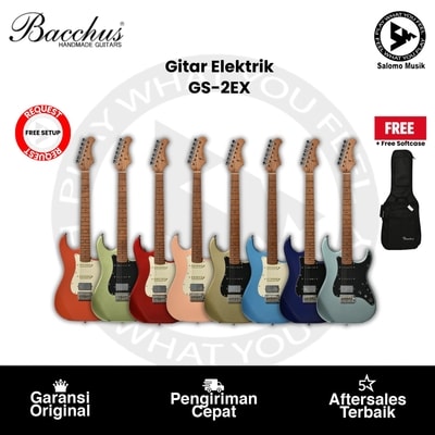 Gitar Elektrik Bacchus GS-2EX RSM/M Varian Warna