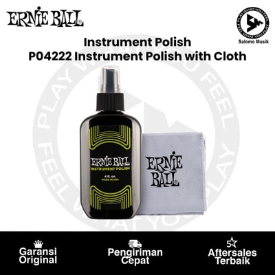 Instrument Polish Pembersih Instrumen Ernie Ball P04222 Polish Instrument With Cloth