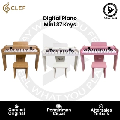 Digital Piano Clef Mini 37 Keys Varian Warna