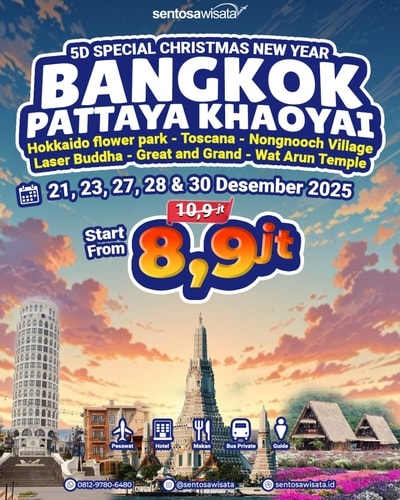 Paket Tour Tahun Baru Thailand