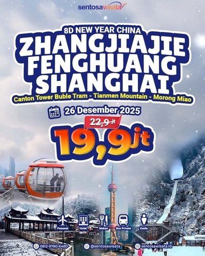 Paket Tour Akhir Tahun China Shanghai