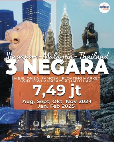 Paket Tour 3 Negara