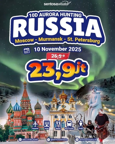 Paket Tour Rusia 2025