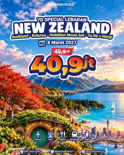 paket tour new zealand
