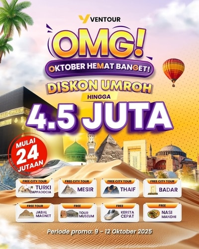 Waktunya Berangkat Umroh! Promo Umroh Hingga 7 Juta Rupiah
