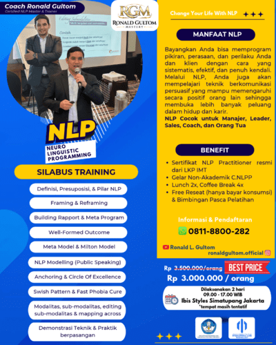 Pelatihan NLP Neuro Linguistic Programming