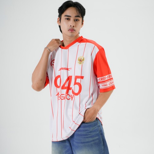 JERSIC - Jersey Indonesia Putih 1945 Legacy Oversize Streetwear Dry Fit Unisex