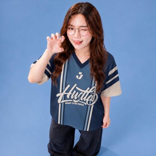 JERSIC - Jersey Series Race Navy Hustle 88 Oversize Streetwear Dry Fit Unisex