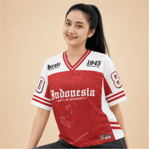 JERSIC - Jersey Indonesia Series Merah Unity In Diversity 08 Oversize Streetwear Dry Fit Unisex