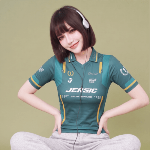 JERSIC - Jersey Series Crew Motor Team Racing Hijau Sportwear Oversize Streetwear Dry Fit Unisex