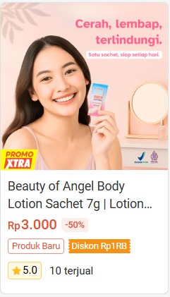 lotion sachet