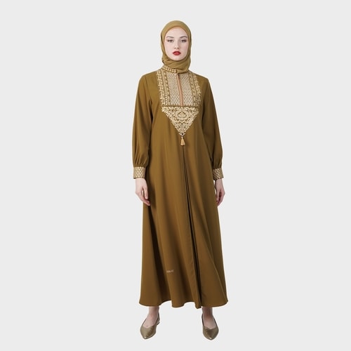 HIKMAT A1214 - Tazhib Subtile Abaya