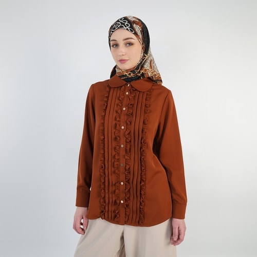 HIKMAT B4435 - Woodland Ruffle Blouse