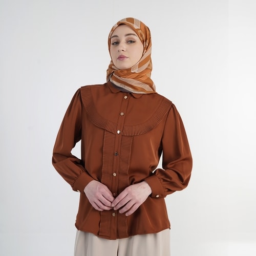 HIKMAT B4430 - Veloura Pleat Blouse