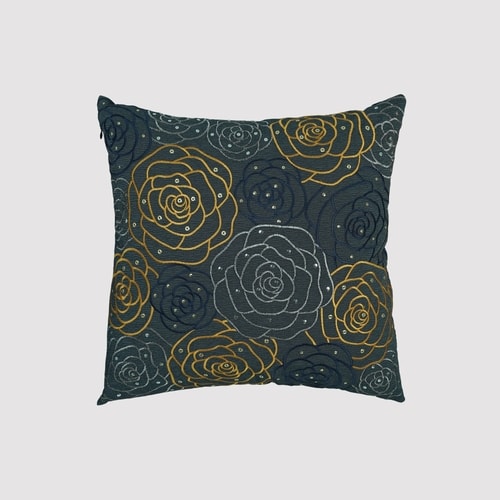 HIKMAT Q202553 - Rosetterace Decorative Pillow