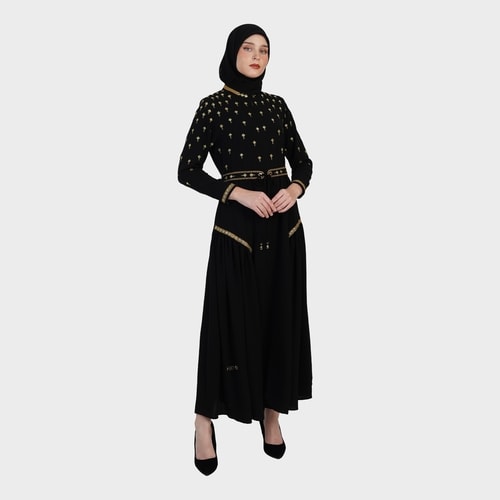 HIKMAT A3013 - Clave Mirage Abaya