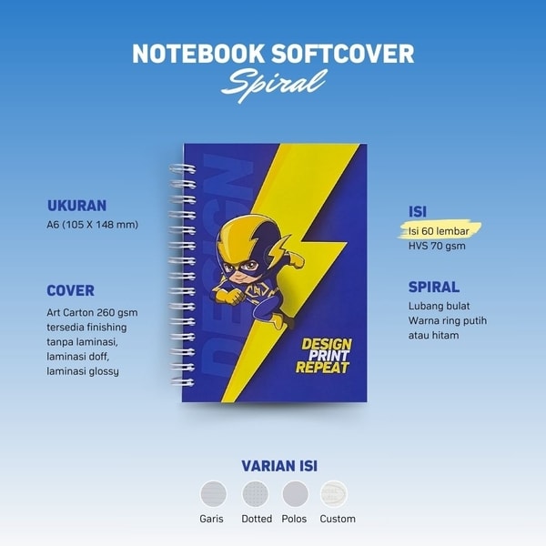 Notebook Softcover Spiral