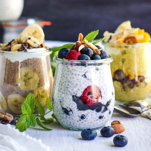 Goat Milk Chia Pudding (Menu Diet/Tanpa Masak)